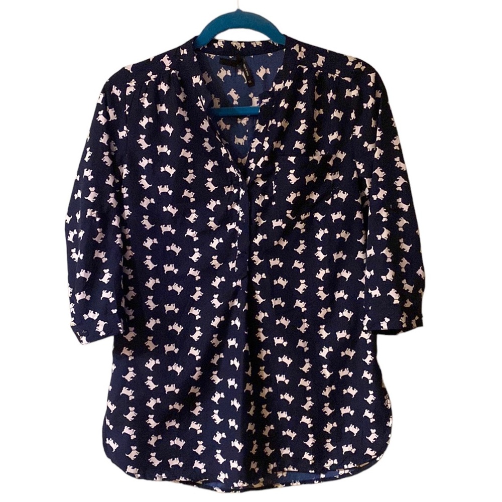 Live 4 Truth Popover Top With Scotty Dog Novelty Print